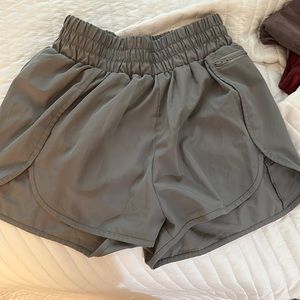 grey athletic shorts
